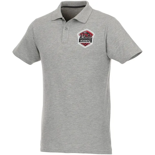 Helios short sleeve men's polo - Elevate Essentials Heather grey