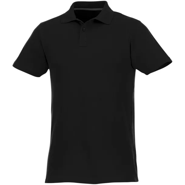 Helios short sleeve men's polo - Elevate Essentials Solid black