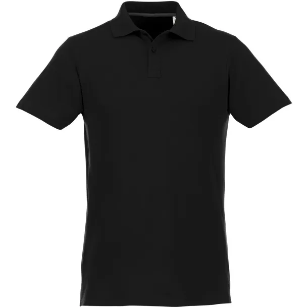 Helios short sleeve men's polo - Elevate Essentials Solid black