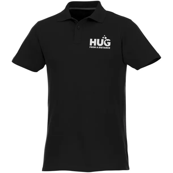 Helios short sleeve men's polo - Elevate Essentials Solid black