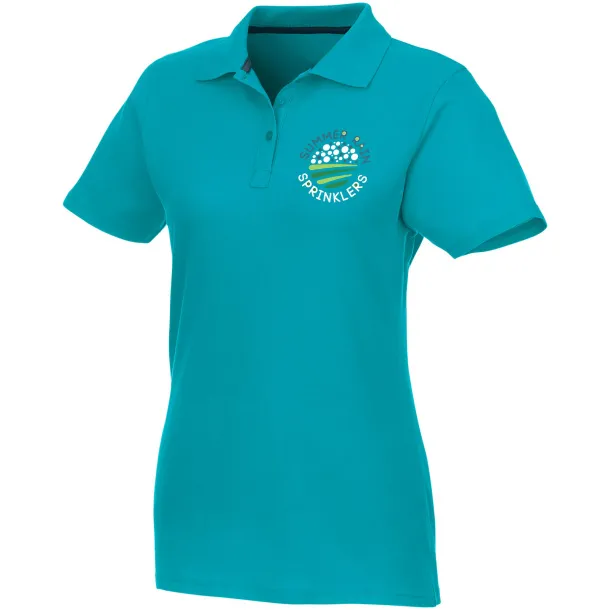 Helios short sleeve women's polo - Elevate Essentials Aqua