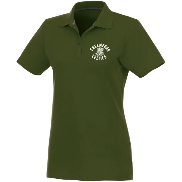 Helios short sleeve women's polo - Elevate Essentials Army green