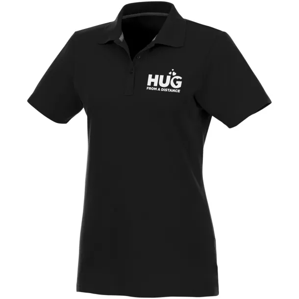 Helios short sleeve women's polo - Elevate Essentials Solid black