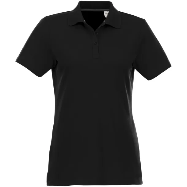 Helios short sleeve women's polo - Elevate Essentials Solid black