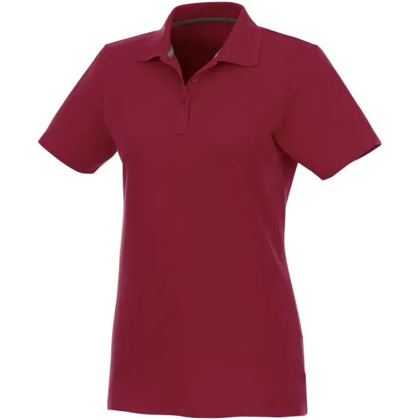 Helios short sleeve women's polo - Elevate Essentials Burgundy