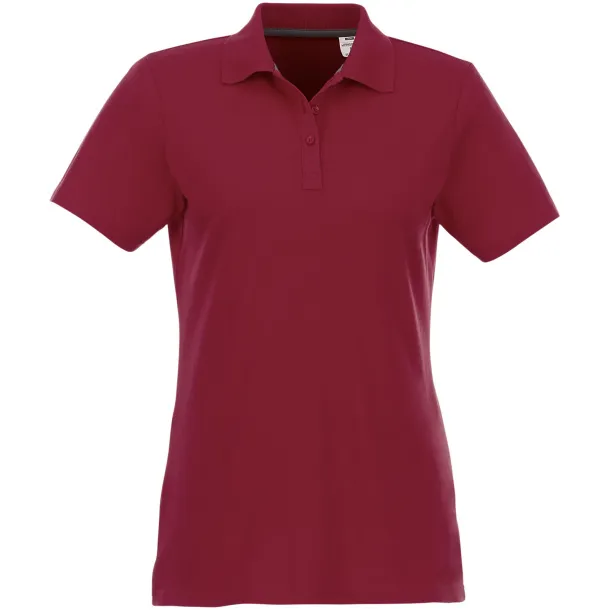 Helios short sleeve women's polo - Elevate Essentials Burgundy