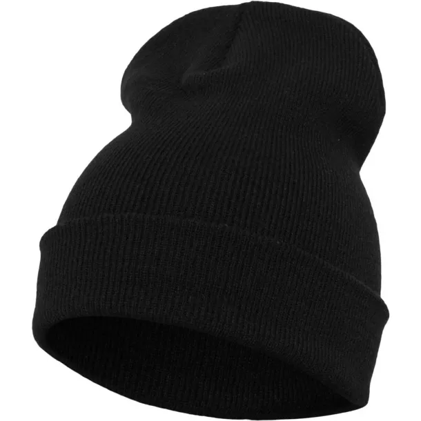  Heavyweight Long Beanie - Flexfit Black