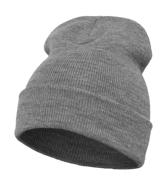  Heavyweight Long Beanie - Flexfit Heather Grey