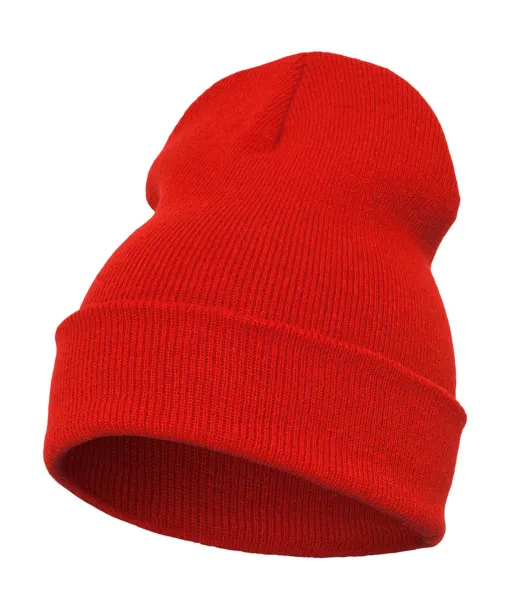  Heavyweight Long Beanie - Flexfit Crvena