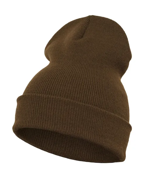  Heavyweight Long Beanie - Flexfit Maslinasta