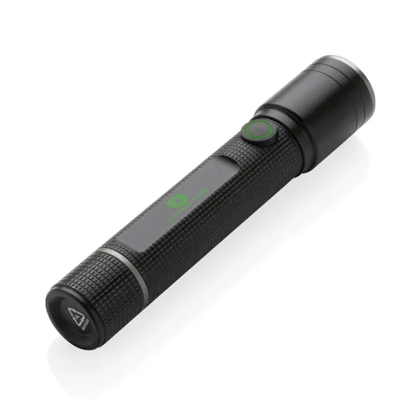  Gear X RCS recycled aluminum USB-rechargeable torch - GearX Black 