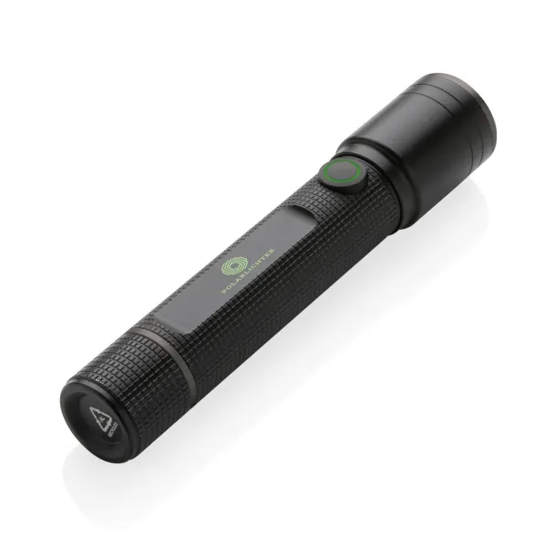  Gear X RCS recycled aluminum USB-rechargeable torch - GearX Black 