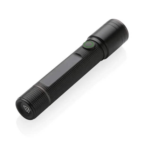  Gear X RCS recycled aluminum USB-rechargeable torch - GearX Black 