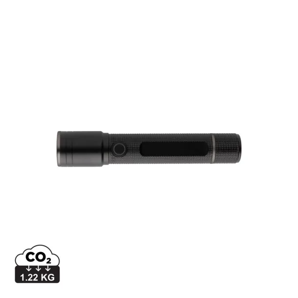  Gear X RCS recycled aluminum USB-rechargeable torch - GearX Black 