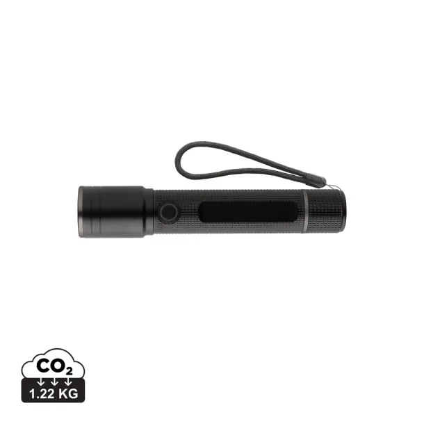  Gear X RCS recycled aluminum USB-rechargeable torch - GearX Black 