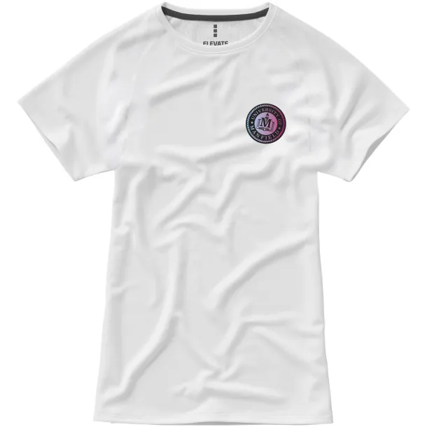 Niagara ženska majica kratkih rukava cool fit, 145 g/m² - Elevate Life Bijela