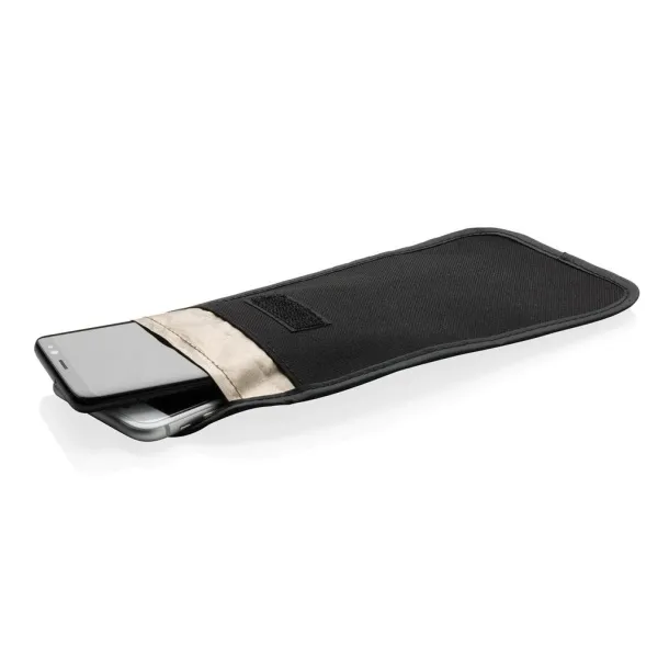  Phone case with signal blocking and anti-radiation Black