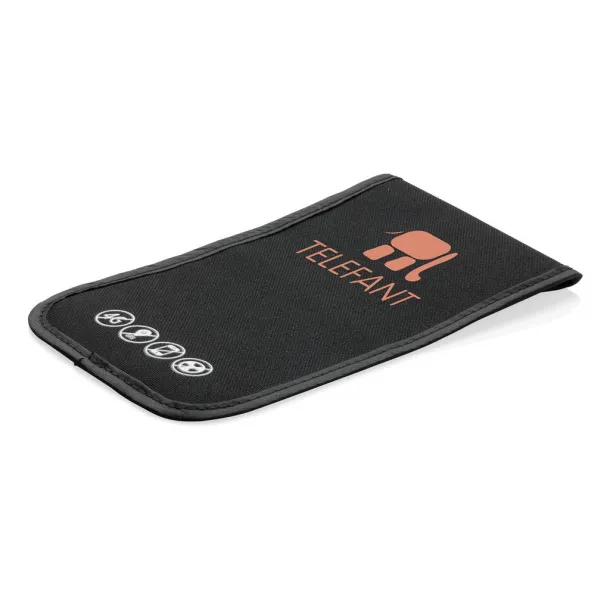  Phone case with signal blocking and anti-radiation Black