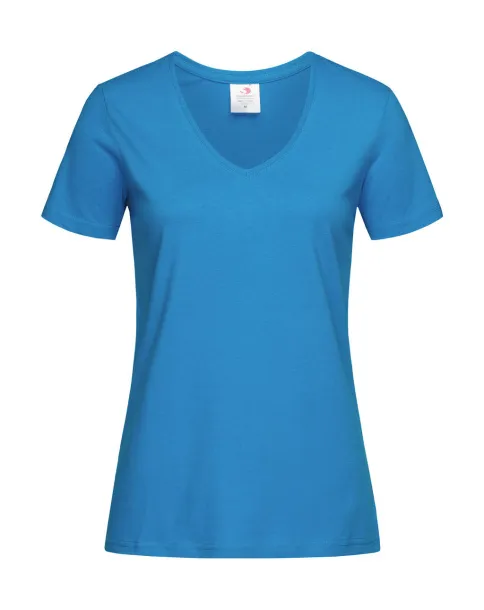  Classic-T V-Neck Women - Stedman Ocean Blue