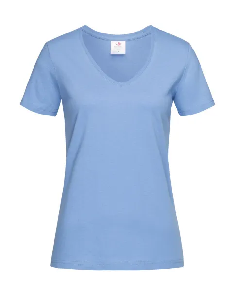  Classic-T V-Neck Women - Stedman Svijelo plava