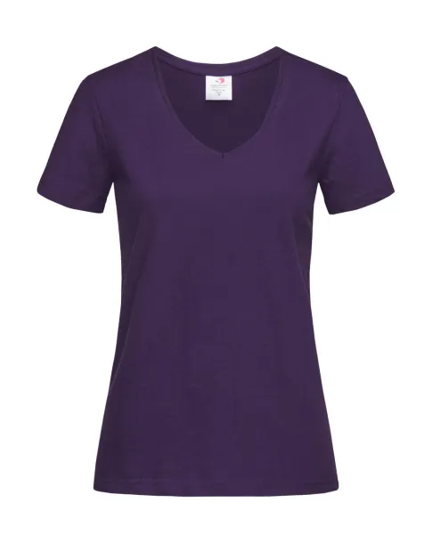  Classic-T V-Neck Women - Stedman Deep Berry