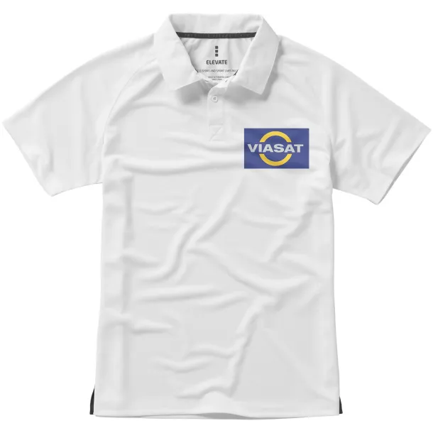 Ottawa short sleeve men's cool fit polo - Elevate Life White