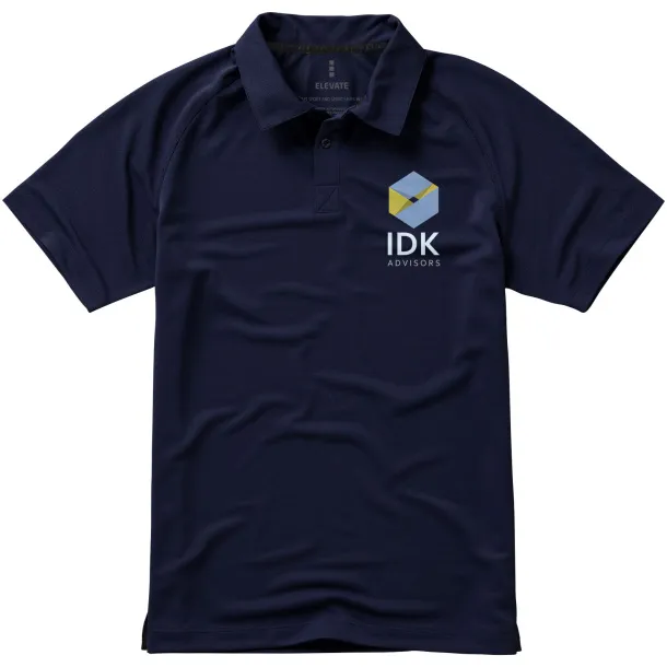 Ottawa short sleeve men's cool fit polo - Elevate Life Navy Blue