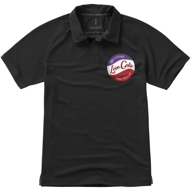 Ottawa uska muška polo majica kratkih rukava - Elevate Life Solid black