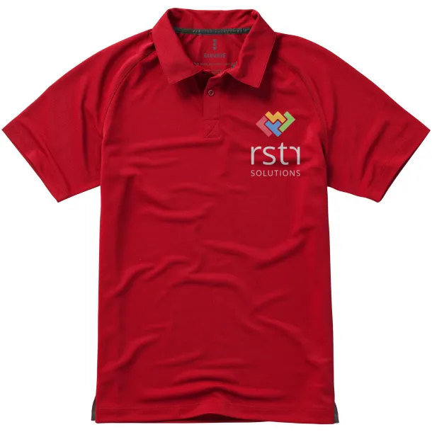 Ottawa short sleeve men's cool fit polo - Elevate Life Red