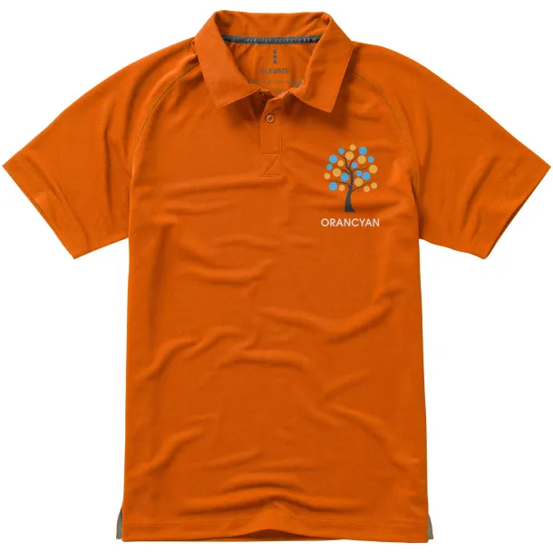 Ottawa short sleeve men's cool fit polo - Elevate Life Orange