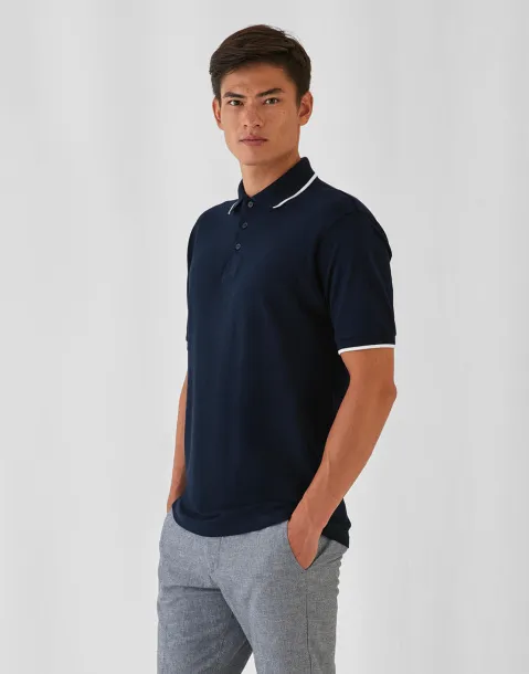  Sportska polo majica s prugama na ovratniku, 180 g/m² - B&C
