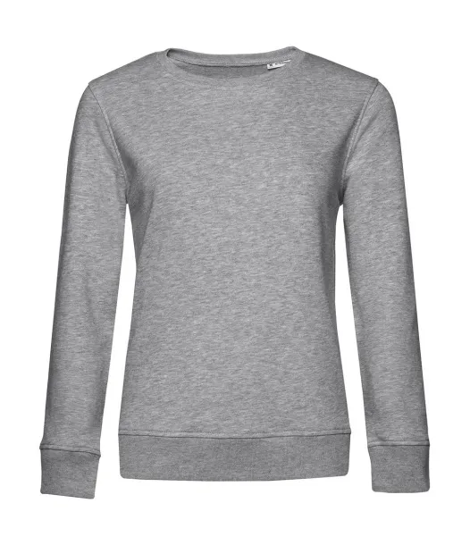  Frotirni ženski pulover od organskog pamuka - B&C Heather Grey