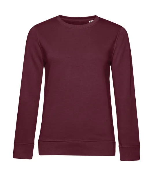  Organic Crew Neck /women French Terry - B&C Burgundy