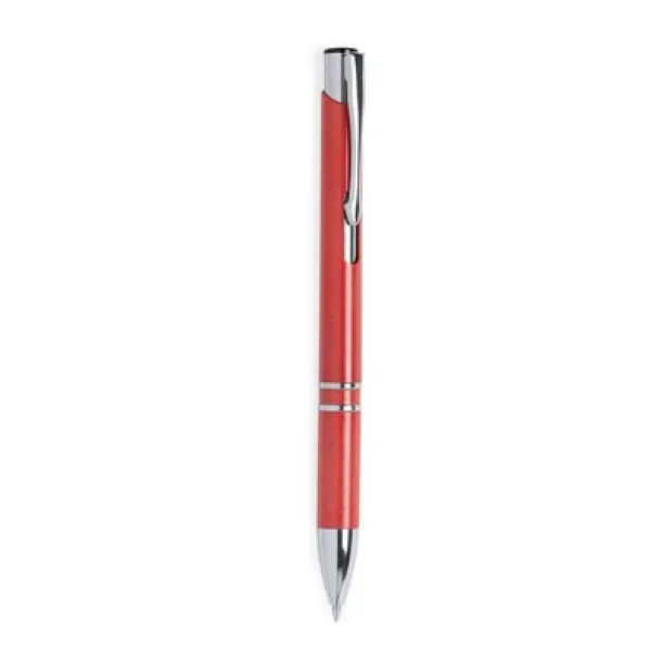  Wheat straw ball pen, metal clip Crvena