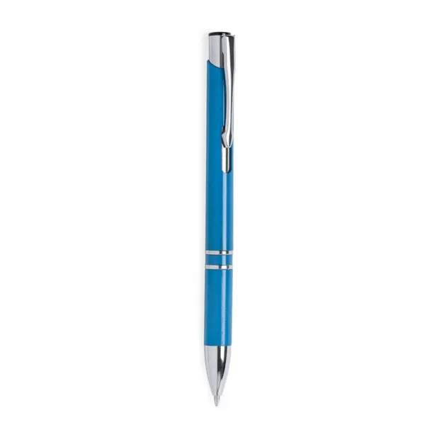  Wheat straw ball pen, metal clip Plava