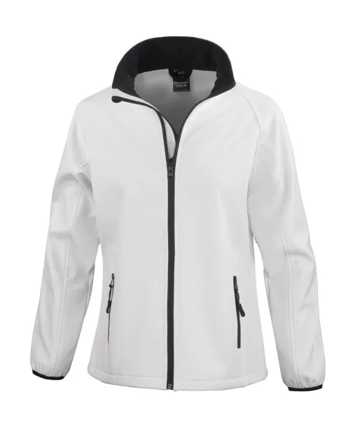  Ladies' Printable Softshell Jacket - Result Core Bijela Black