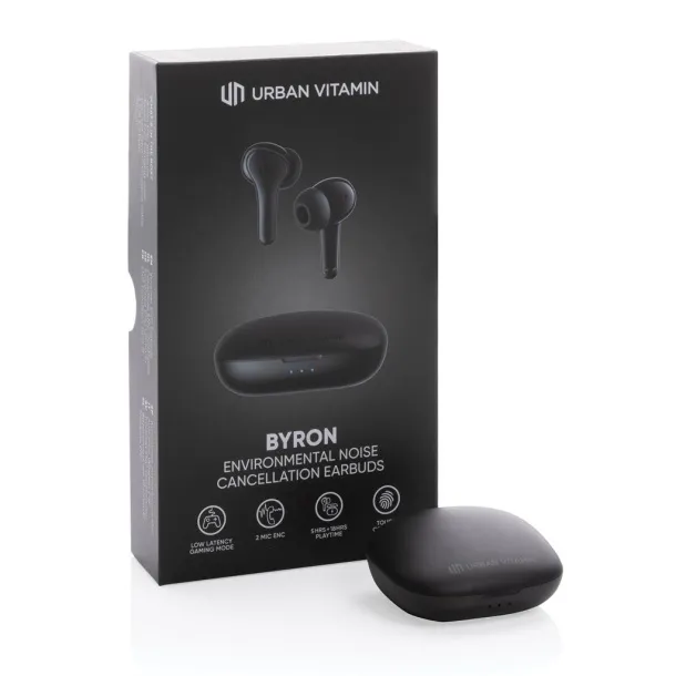 Urban Vitamin Byron ENC earbuds - Urban Vitamin Black 