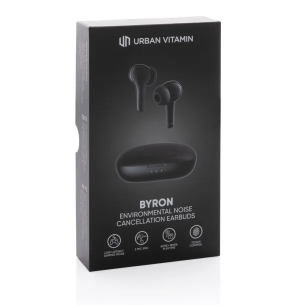 Urban Vitamin Byron ENC earbuds - Urban Vitamin Black 