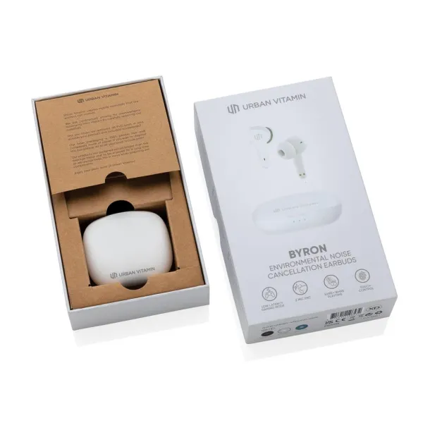 Urban Vitamin Byron ENC earbuds - Urban Vitamin White 