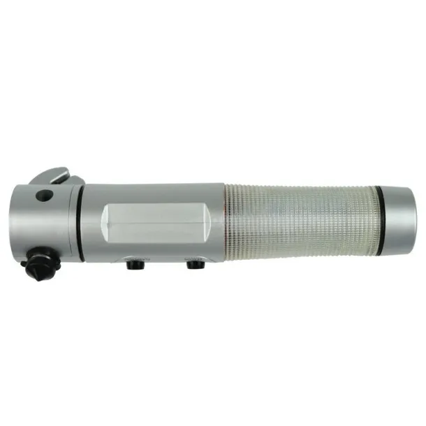  Emergency torch 1 LED, seat belt cutter, safety hammer Srebrna