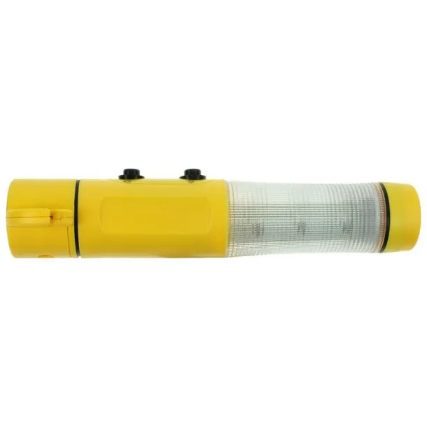  Emergency torch 1 LED, seat belt cutter, safety hammer yellow