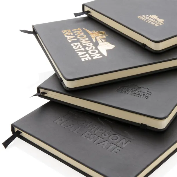  deluxe notes s PU tvrdim koricama, A5 - XD Collection Crna