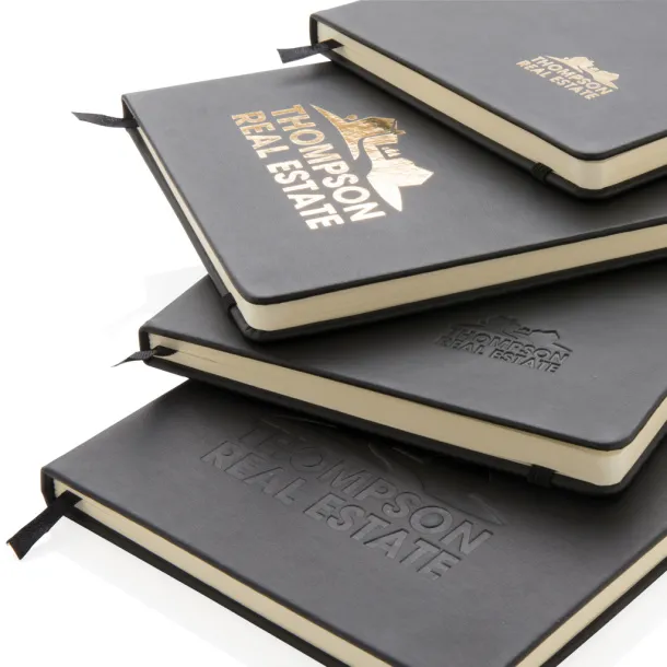  deluxe notes s PU tvrdim koricama, A5 - XD Collection Crna