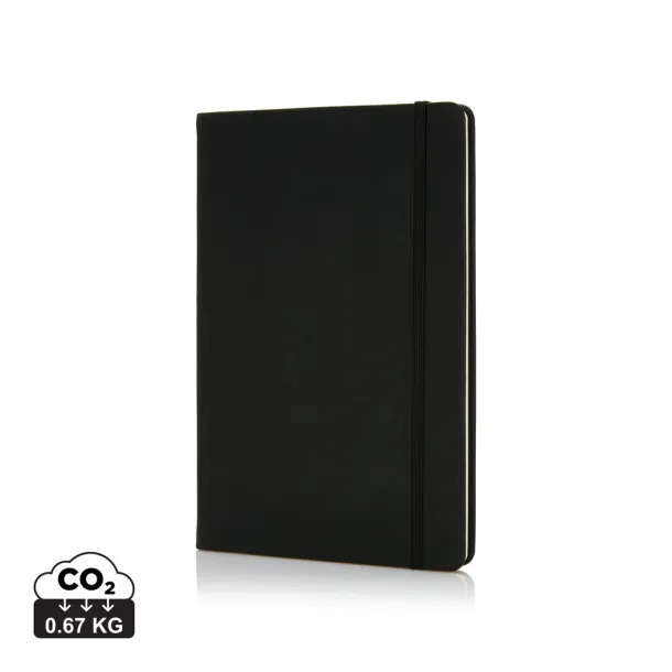  Deluxe hardcover PU A5 notebook - XD Collection Black 