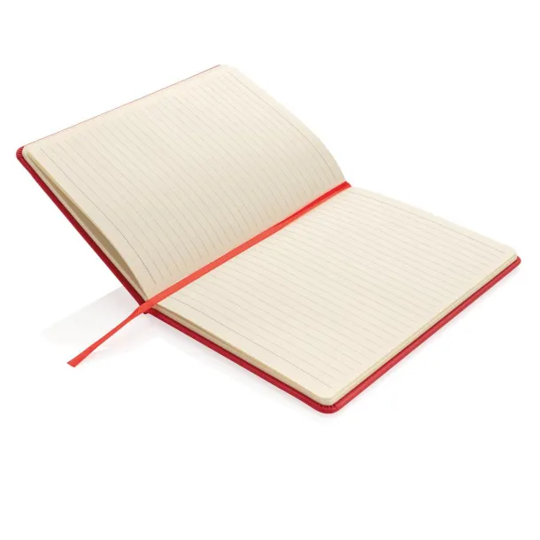  Deluxe hardcover PU A5 notebook - XD Collection Red