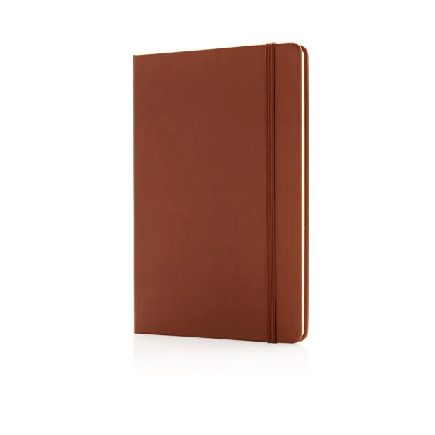  Deluxe hardcover PU A5 notebook - XD Collection Brown