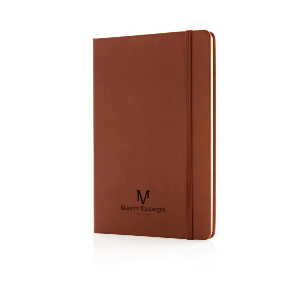  Deluxe hardcover PU A5 notebook - XD Collection Brown