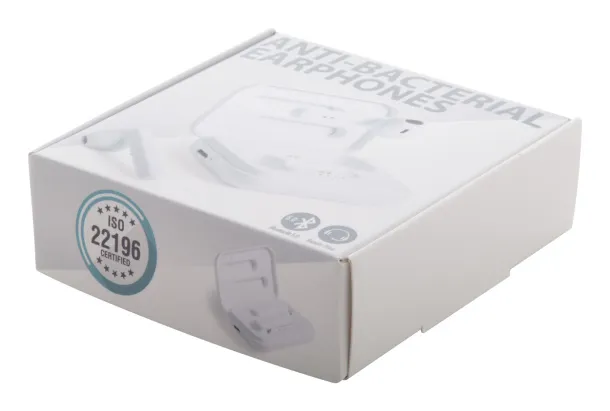 Kikey anti-bacterial bluetooth earphones White