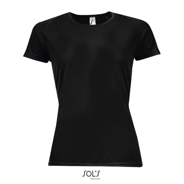 SPORTY WOMEN TSHIRT-140g Black