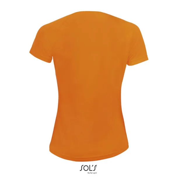 SPORTY WOMEN TSHIRT-140g neon orange